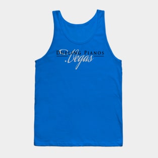 Dueling Pianos.Vegas Black & Silver Stylish Tank Top